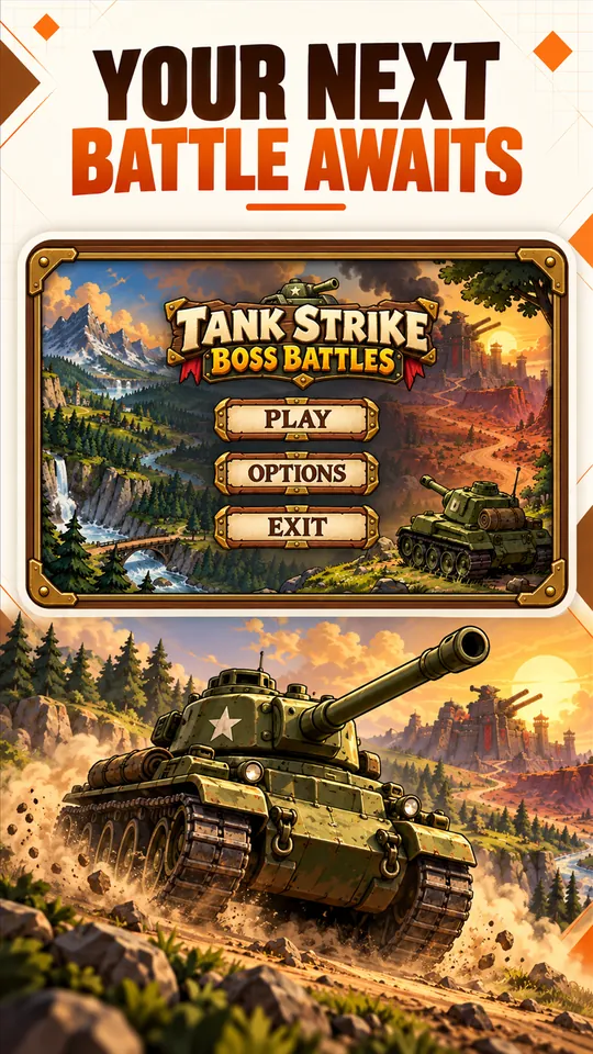 Promotional image of the game's main menu
